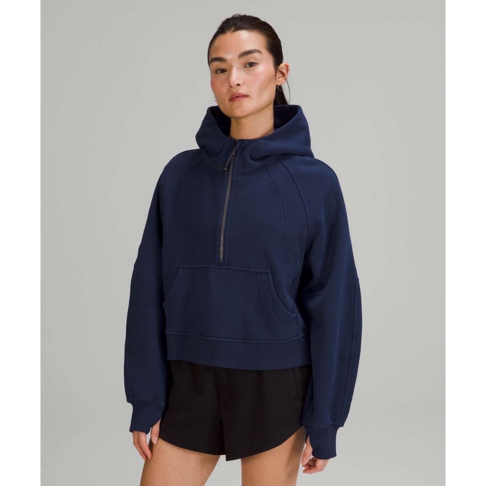 NWT Lululemon Scuba Oversized Half-zip Hoodie Night Sea M/L